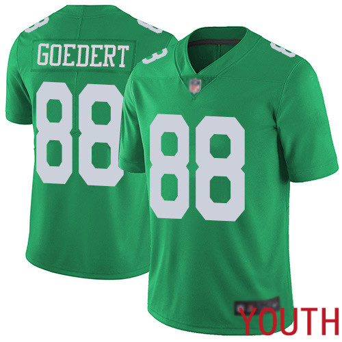 Youth Philadelphia Eagles #88 Dallas Goedert Limited Green Rush Vapor Untouchable NFL Jersey Football->youth nfl jersey->Youth Jersey